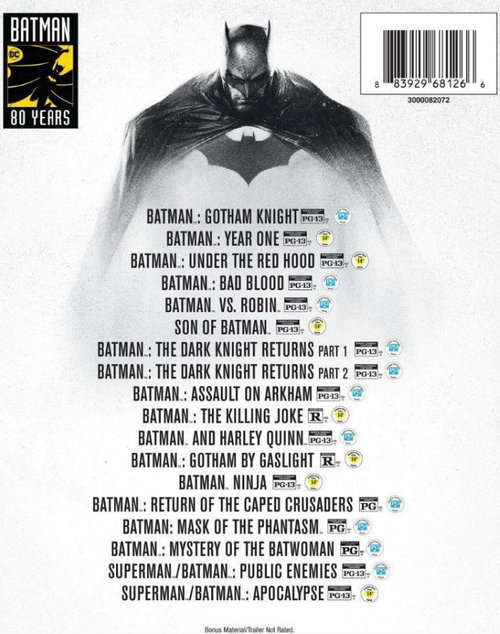 Batman 80th Anniversary 18-Film Collection Blu-ray