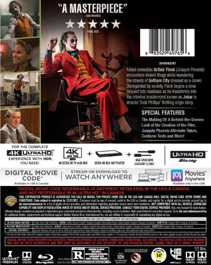 Joker (4K Ultra HD + Blu-ray + Digital Code)