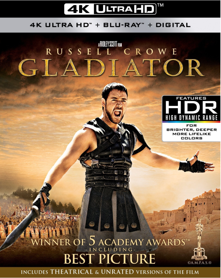 Gladiator 4K Ultra HD + Blu-ray + Digital Russell Crowe